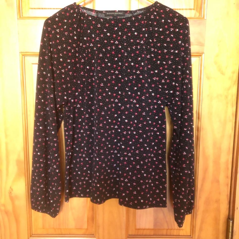 Banana republic long sleeve floral top